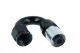 Dash 180° Crimp Style Hose End - Black | RHP