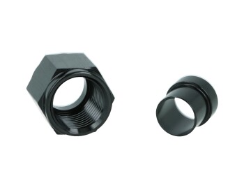 Dash union pipe connection fitting - black