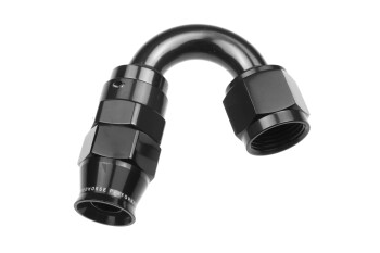 PTFE reusable swivel hose end - black / 150° | RHP