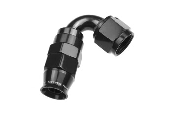 PTFE reusable swivel hose end - black / 120° | RHP