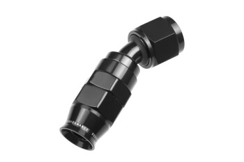 PTFE reusable swivel hose end - black / 30&deg; | RHP