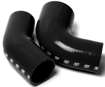 45 Reducer Elbow 2.00"-2.50" Black | TS-HRE2025-BK