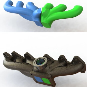 SPA Turbo Manifold Toyota 2JZ GTE / Cast iron / T4 Twinscroll