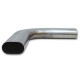 Edelstahl Rohrbogen flach oval 89mm - 90 grad horizontal