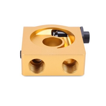 Oil Filter Adapter Plate with Rear-Mounted Thermostat