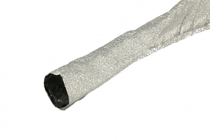 Carbon Fiber Heat Protection Hose - 1m Length | Teknofibra