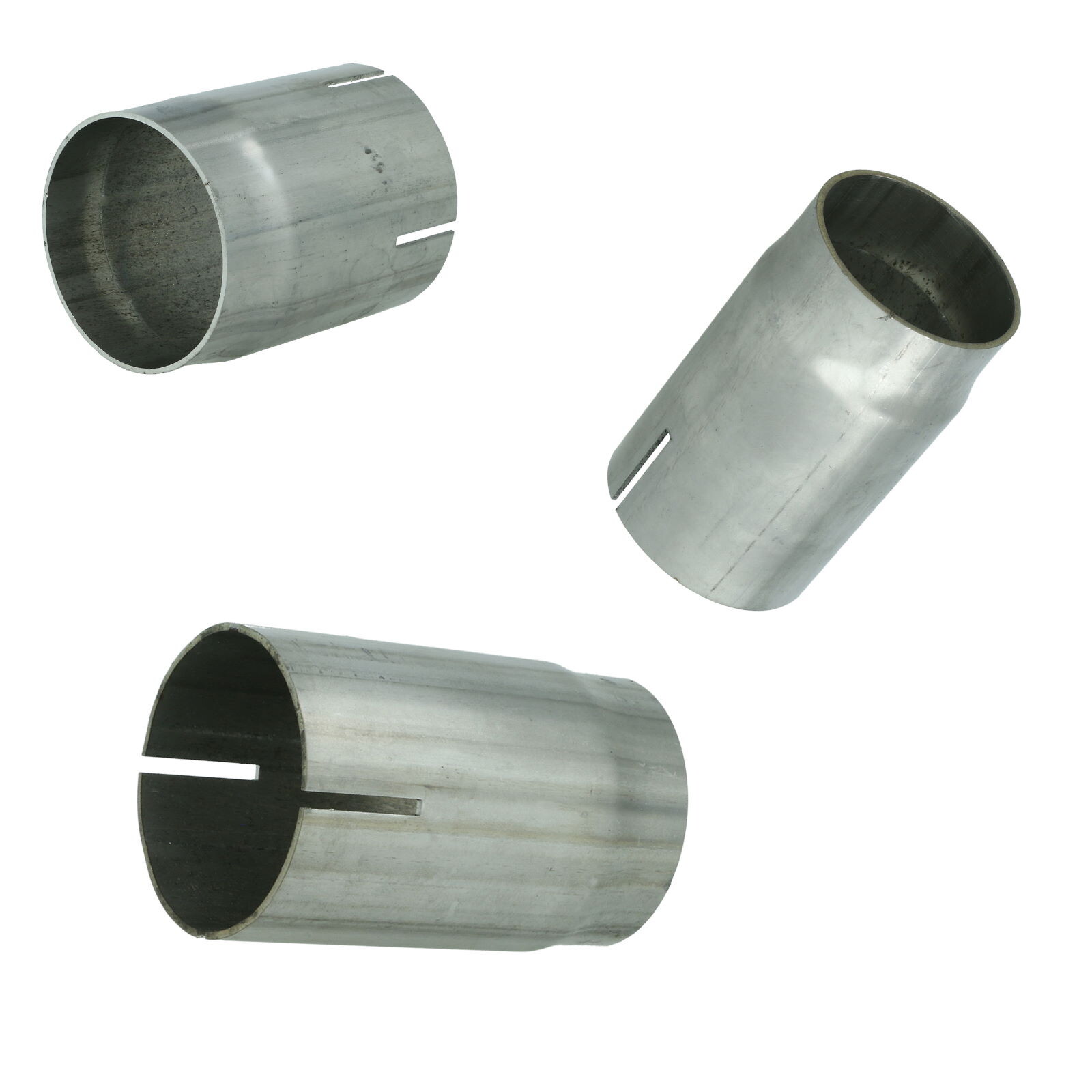 Stainless steel pipe sleeve connector for exhaust tubes and mufflers