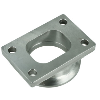 Edelstahl Krümmerflansch Adapter T25 auf V-Band Turbolader
