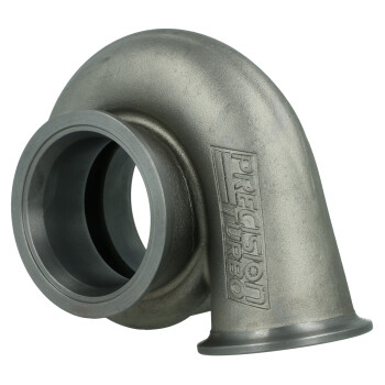 Precision Turbo Abgasgehäuse für 62 mm Abgasrad / 0.82 A/R / T3 ext. WG / 4-Loch Auslass