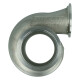 Precision Turbo Abgasgehäuse für 66 mm Abgasrad / 0.82 A/R / V-Band ext. WG / V-Band Auslass - Edelstahl