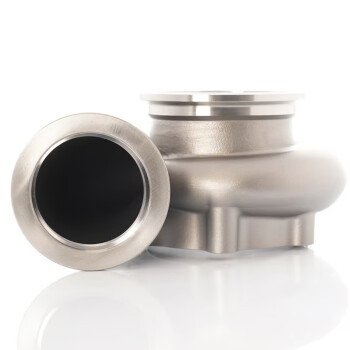 Precision Turbo Reverse Abgasgehäuse für 66 mm Abgasrad / 0.82 A/R / V-Band ext. WG / V-Band Auslass - Edelstahl
