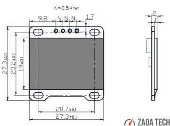OLED 0.96 Zoll digitale Lambda Anzeige (0.5 - 1.53)