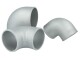 Cast Aluminum Elbow 2.75" - 70mm