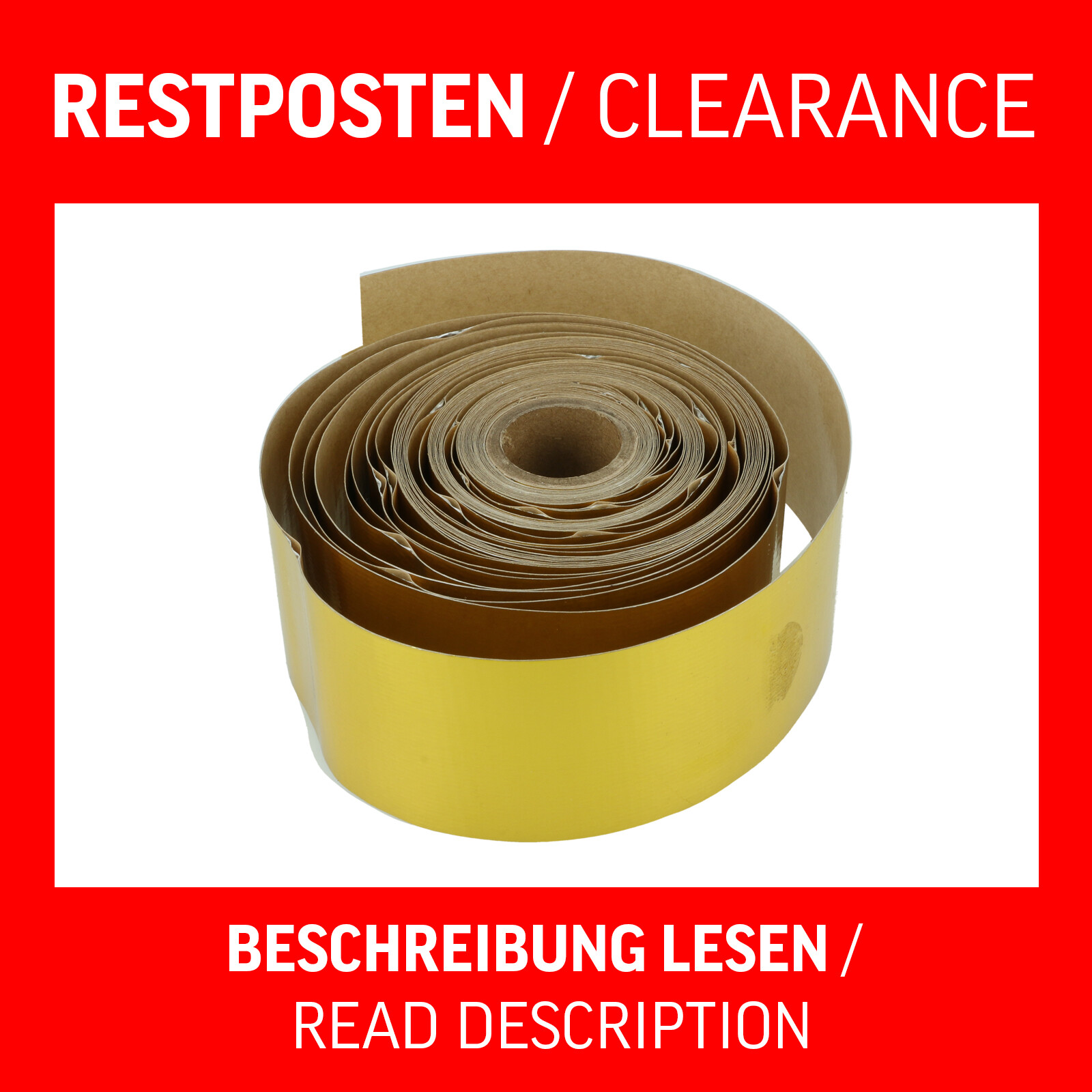 Hitzeschutz Klebeband - Gold - 50mm - Hitzeschutztape