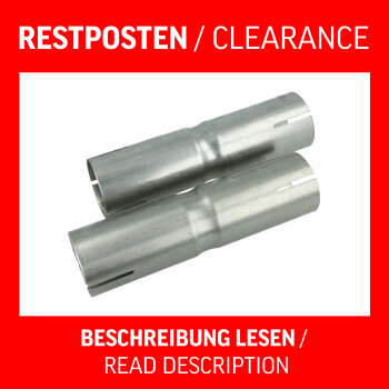 Restposten – MUFFE EDELSTAHL - Doppelmuffe 45mm