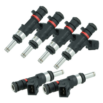 Matched set of 6 Bosch fuel injectors - 630ccm - EV14 52mm - with nozzle