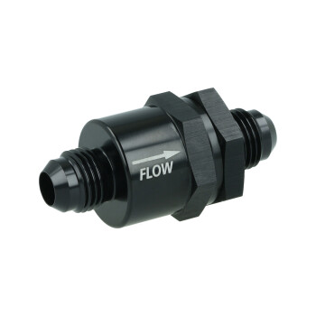 Check Valve -08 AN / Dash 8 - black