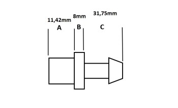 Screw-in Adapter22x1,5 to 14mm Push-on Hose Connector