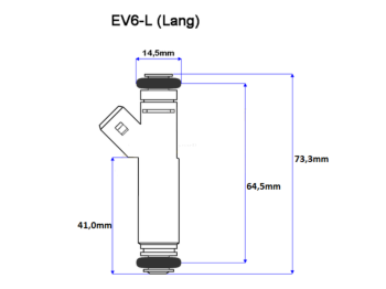 Injector 630ccm SIEMENS thin EV6