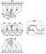 SPA Turbo Manifold Honda B / Cast iron / T3 Top Mount