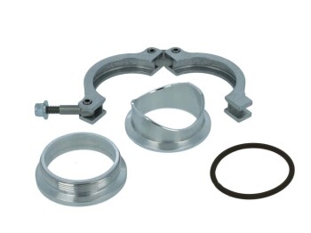 38mm V-Band set aluminium for TiAL QRJ weld-on