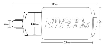 Fuel pump DeatschWerks DW300M Ford Mustang V6 / V8 (excl. SC)