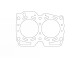 Zylinderkopfdichtung (Cut Ring) passt bei Subaru FORESTER 2.0i 16V (97) / 93,50mm / 1,20mm | 330041R