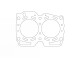 Zylinderkopfdichtung (Cut Ring) passt bei Subaru FORESTER 2.0i 16V (97) / 93,50mm / 1,20mm | ATHENA
