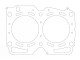 Cylinder Head Gasket Subaru LEGACY 2.5i 16V / 100,00mm / 1,00mm | 338235R