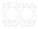 Zylinderkopfdichtung Subaru LEGACY 2.5i 16V / 100,00mm / 1,00mm | ATHENA