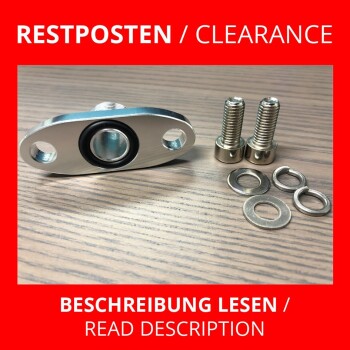 Restposten - Öl Rücklauf Flansch Kit T3 / T4...