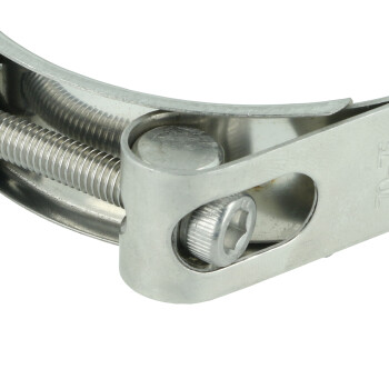 Heavy duty clamp double bands - stainless steel - 55-60mm...