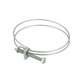 Double Wire Hose Clamp - Stainless Steel - 50-55mm