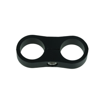 Hose Holder 2 x 19,5mm AN -10 / Dash 10 - black