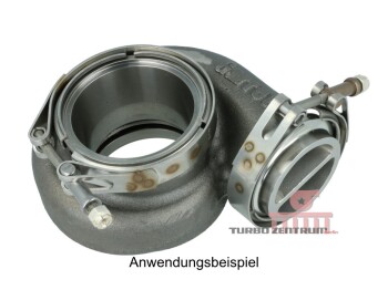 Manifold V-Band TwinScroll Inlet Flange for Garrett Housings - stainless steel