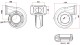 Turbolader Turbinengehäuse für SPA300 oder SPA500C A/R 1.06 T3 Twin Scroll