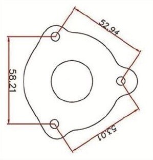 SPA Wastegate MCS 35mm L-Flansch silber