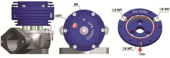 SPA Wastegate Compact 35mm L-Flansch silber