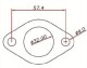SPA Wastegate Compact 35mm L-Flansch silber