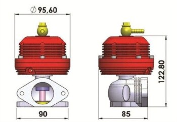 SPA Wastegate USA Style schwarz