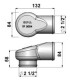 SPA Turbo 90° Alubogen eng 63,5mm / 2.5"