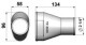 SPA Turbo Intake Pipes Round for K-Jetronic Oval VW G60 16V Intake Throttle Body Adapter 57mm / 2.25"