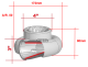 Turbolader BBSPA500C mit T3 Flansch und 1,06AR