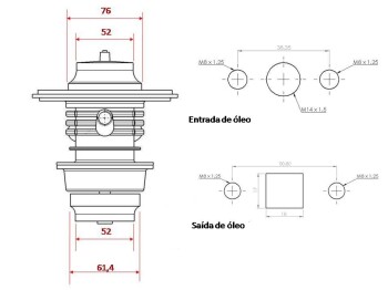 Turbolader SPA522R mit T3 Flansch und 0,70AR