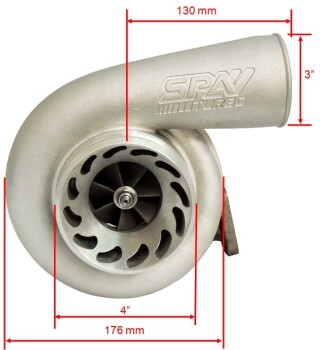 Turbolader BBSPA700 mit T3 Flansch und 0,84AR