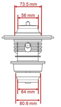 Turbolader BBSPA700 mit T3 Flansch und 0,84AR