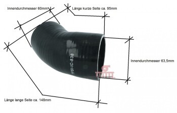 Silikonschlauch für Audi S3 / TTS / Golf R TFSI -...