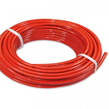 Pressure Tubing - 1 / 4", Nylon, red. Price per metre.