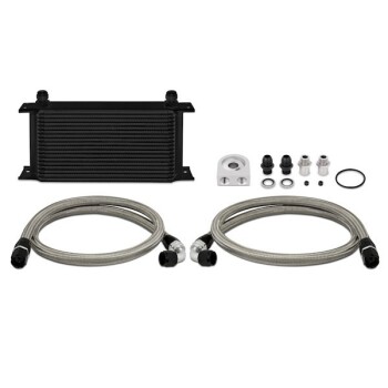 Universal Ölkühler Kit Mishimoto 19 Reihen ohne Thermostat / schwarz | Mishimoto