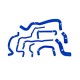 Silikon Kühlerschlauch Kit Mishimoto VW Golf 1.8T / 99-05 / blau | MMHOSE-GLF-99BL